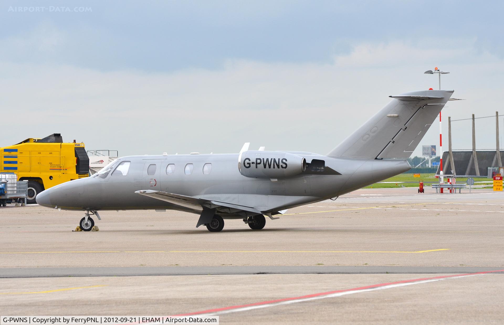 G-PWNS, 1996 Cessna 525 CitationJet C/N 525-0153, Parked at AMS