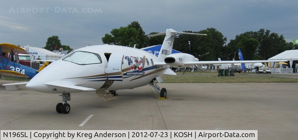 N196SL, 2011 Piaggio P-180 Avanti II C/N 1216, EAA AirVenture 2012