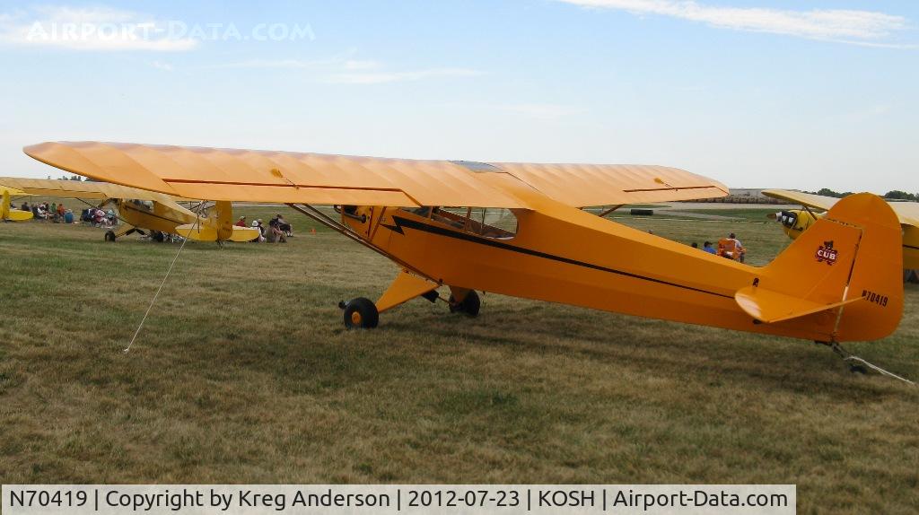 N70419, 1946 Piper J3C-65 Cub C/N 17412, EAA AirVenture 2012