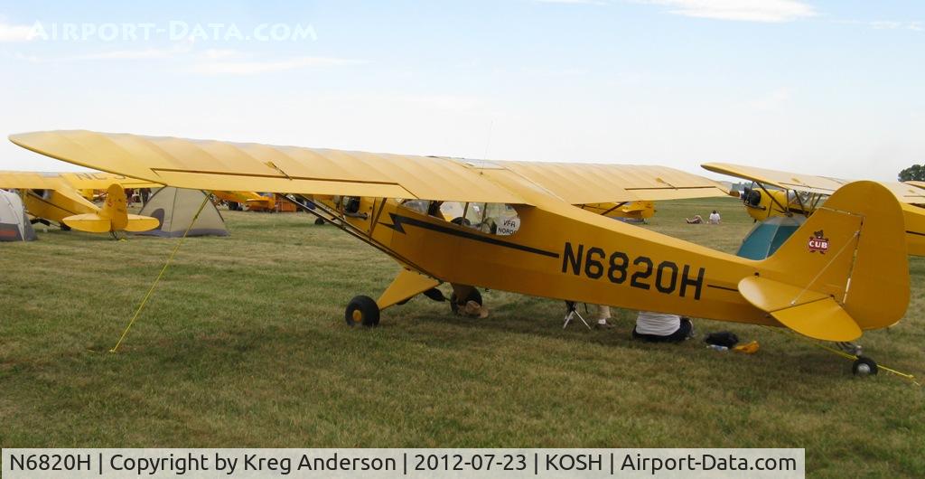 N6820H, 1946 Piper J3C-65 Cub C/N 20036, EAA AirVenture 2012