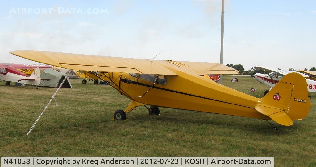 N41058, 1941 Piper J4E C/N 4-1621, EAA AirVenture 2012