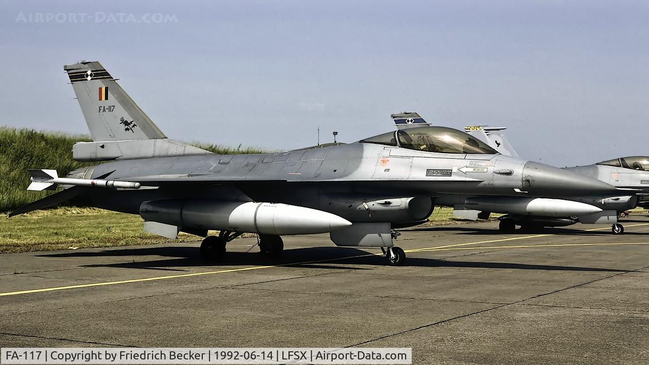 FA-117, SABCA F-16AM Fighting Falcon C/N 6H-117, static display at Luxeuil Saint-Sauveur AB