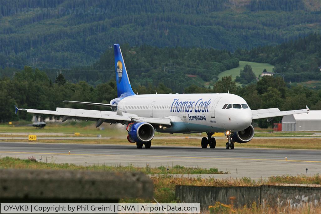 OY-VKB, 2003 Airbus A321-211 C/N 1921, Taken at TRD