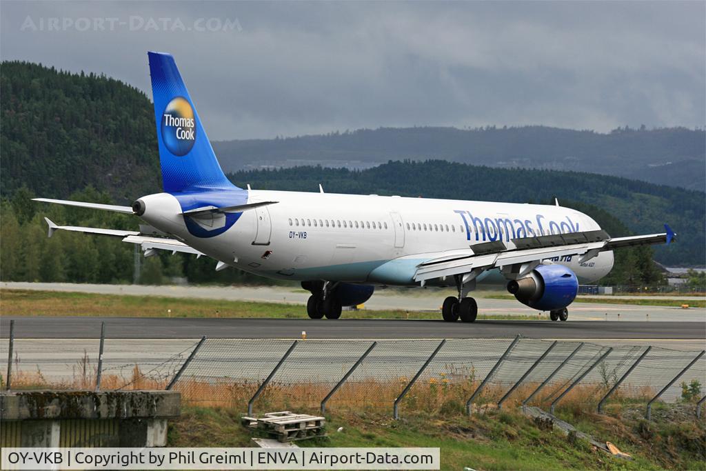 OY-VKB, 2003 Airbus A321-211 C/N 1921, Taken at TRD