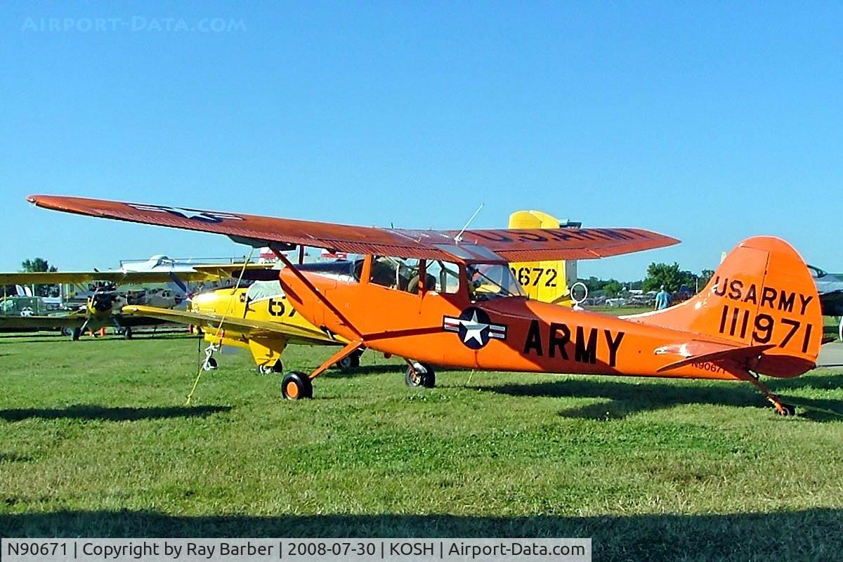 N90671, 1951 Cessna O-1A Bird Dog C/N 22285, Cessna L-19A Birddog [22285] Oshkosh~N 30/07/2008