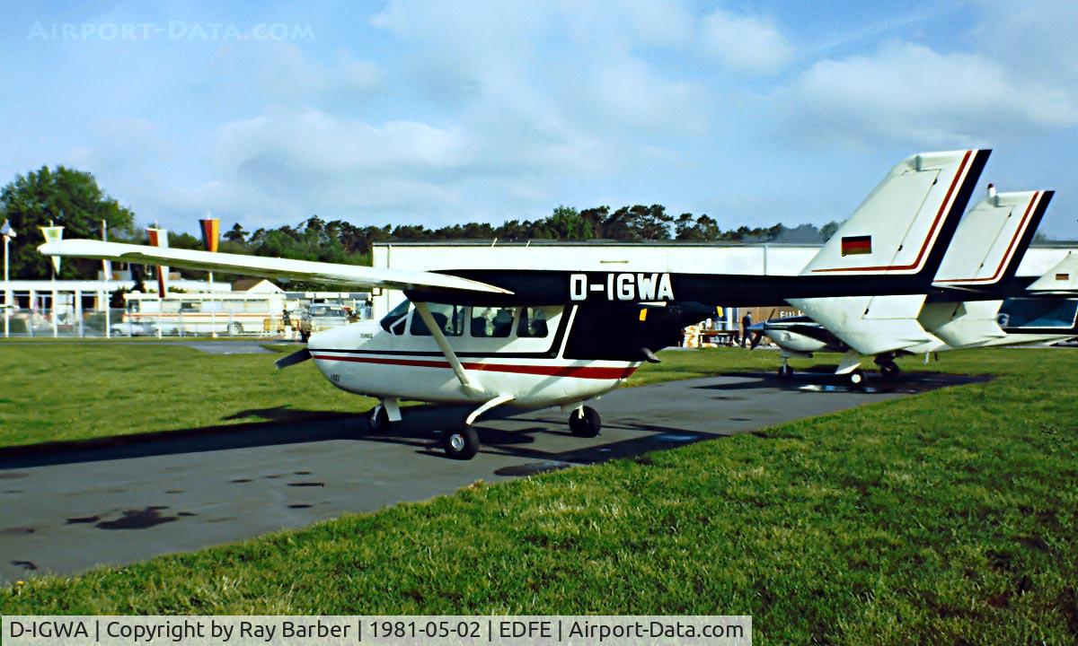 D-IGWA, 1971 Reims F337F Super Skymaster C/N 0044, R/Cessna F.337F Super Skymaster [0044] Eglesbach~D 02/05/1981. Image taken from a slide.