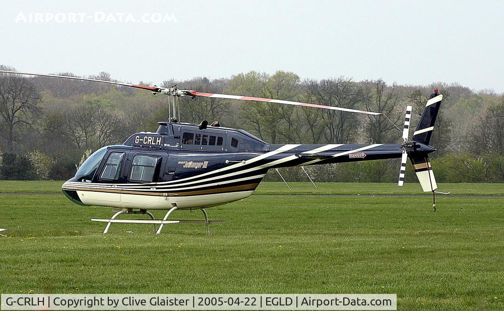 G-CRLH, 2001 Bell 206B JetRanger III C/N 4551, Ex: C-GJLE > G-RJTT > G-CRLH - Originally owned to and a trustee of, Air deLuxe in November 2001 as G-RJTT and currently in private hands  April 2003 as G-CRLH. To EI-DUT in March 2007. Then to I-ROGI in December 2009.