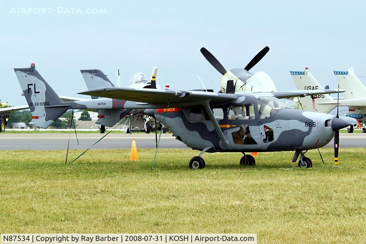 N87534, 1968 Cessna M337B (O-2A) Super Skymaster C/N 337M-0231 (68-10866), Cessna O-2A Super Skymaster [337M-0231] Oshkosh~N 31/07/2008