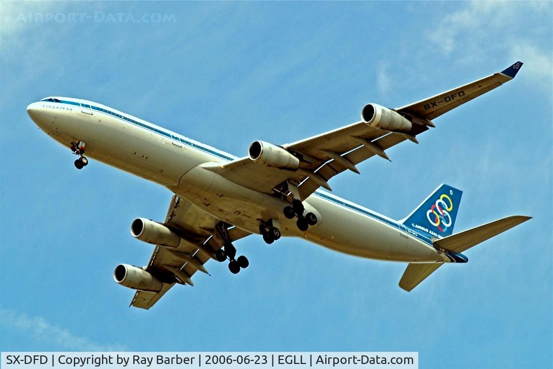 SX-DFD, 1999 Airbus A340-313 C/N 292, Airbus A340-313X [292] (Olympic Airlines) Home~G  23/06/2006