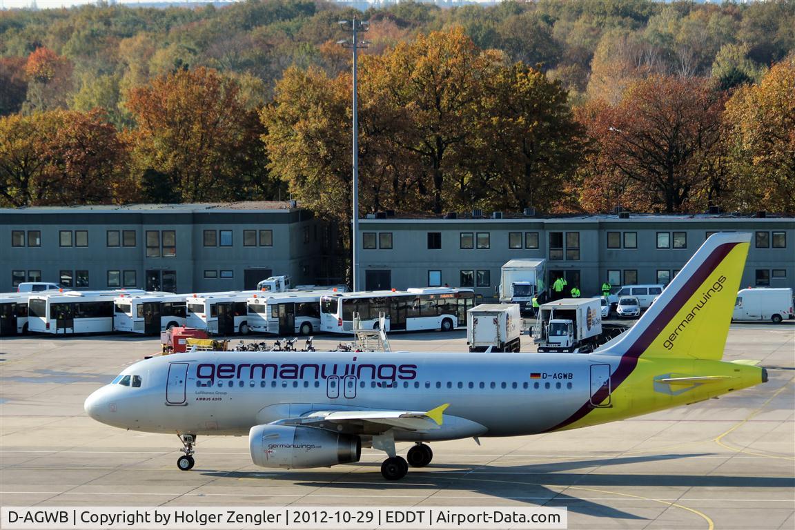D-AGWB, 2006 Airbus A319-111 C/N 2833, First picture of a Germanwings jet at TXL after Lufthansa has decided aircraft removel from SXF.