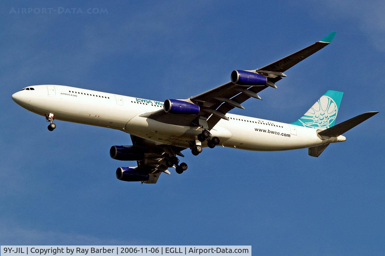 9Y-JIL, 1993 Airbus A340-311 C/N 016, Airbus A340-313 [016] (BWIA West Indies Airways) Heathrow~G 06/11/2006
