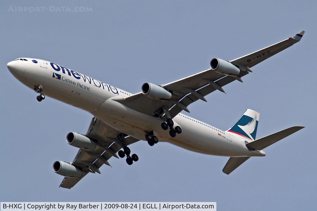 B-HXG, 1998 Airbus A340-313 C/N 208, Airbus A340-313X [208] (Cathay Pacific) Home~G 24/08/2009