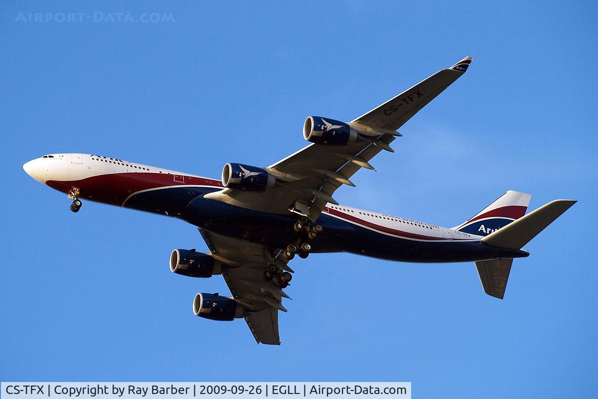 CS-TFX, 2008 Airbus A340-541 C/N 912, Airbus A340-542 [912] (Arik Air) Home~G 26/09/2009