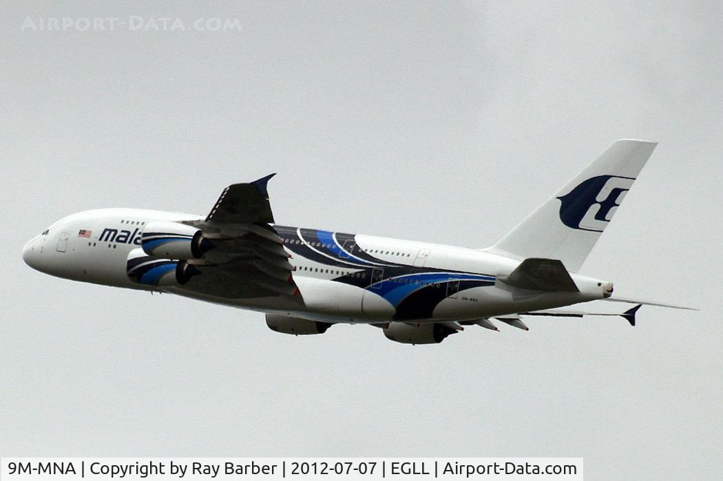 9M-MNA, 2011 Airbus A380-841 C/N 078, Airbus A380-841 [078] (Malaysia Airlines) Home~G 07/07/2012
