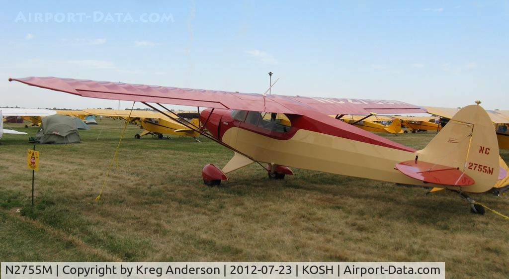 N2755M, 1946 Piper PA-12 Super Cruiser C/N 12-1240, EAA AirVenture 2012