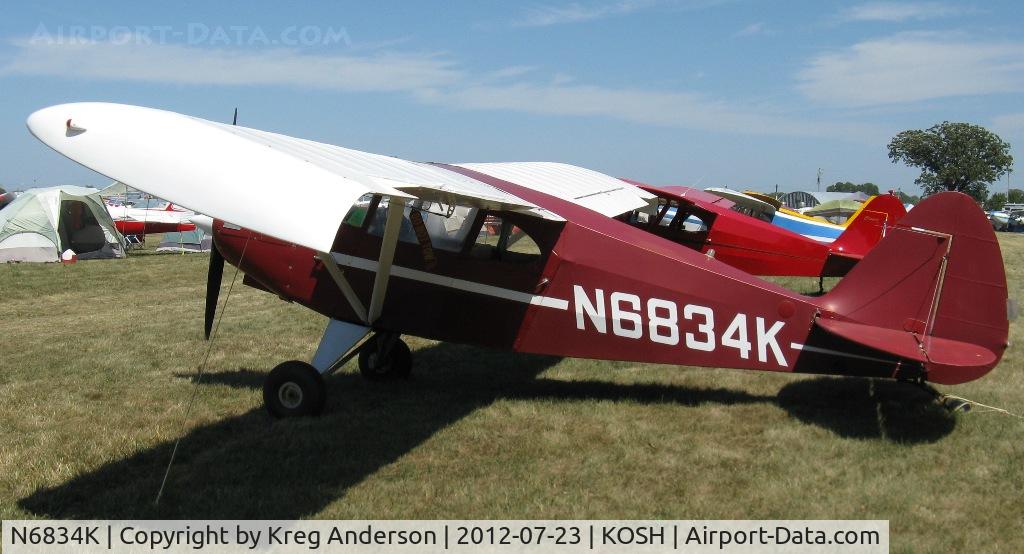 N6834K, 1949 Piper PA-16 Clipper C/N 16-669, EAA AirVenture 2012