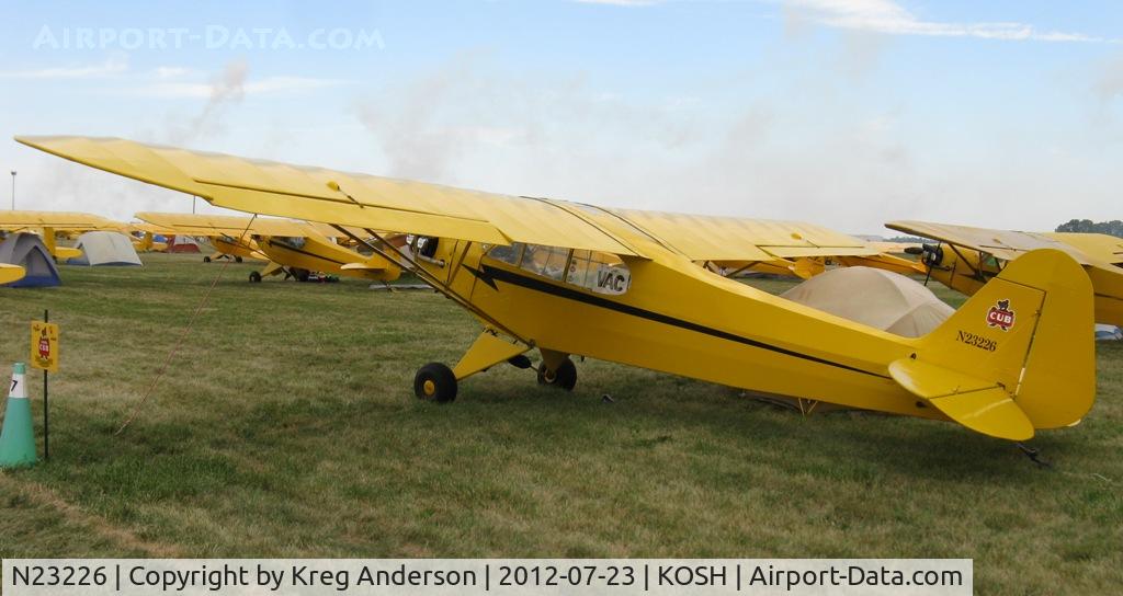 N23226, 1939 Piper J3F-50 C/N 2992, EAA AirVenture 2012