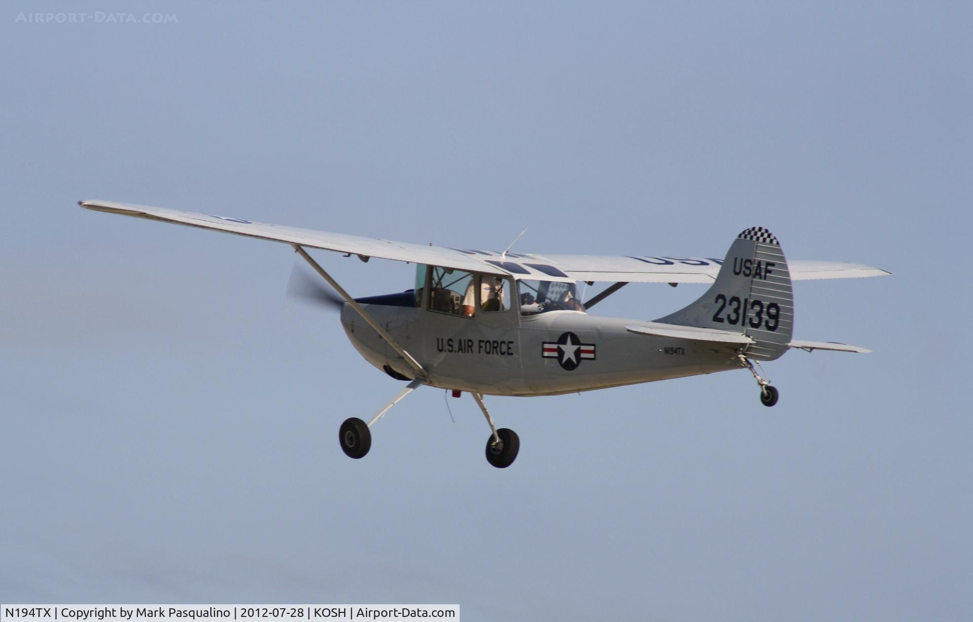 N194TX, 1951 Cessna 0-1A C/N 23139, Cessna O-1A