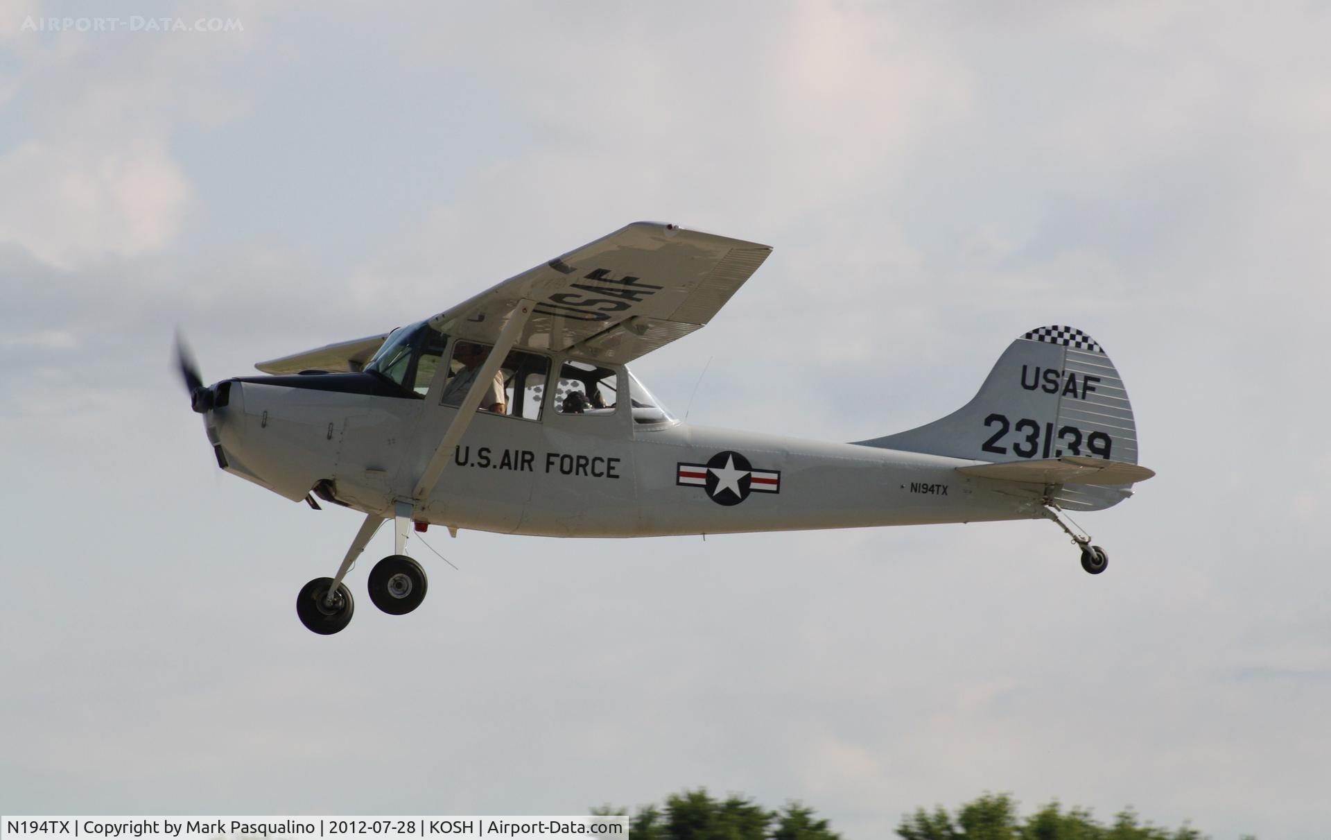 N194TX, 1951 Cessna 0-1A C/N 23139, Cessna O-1A