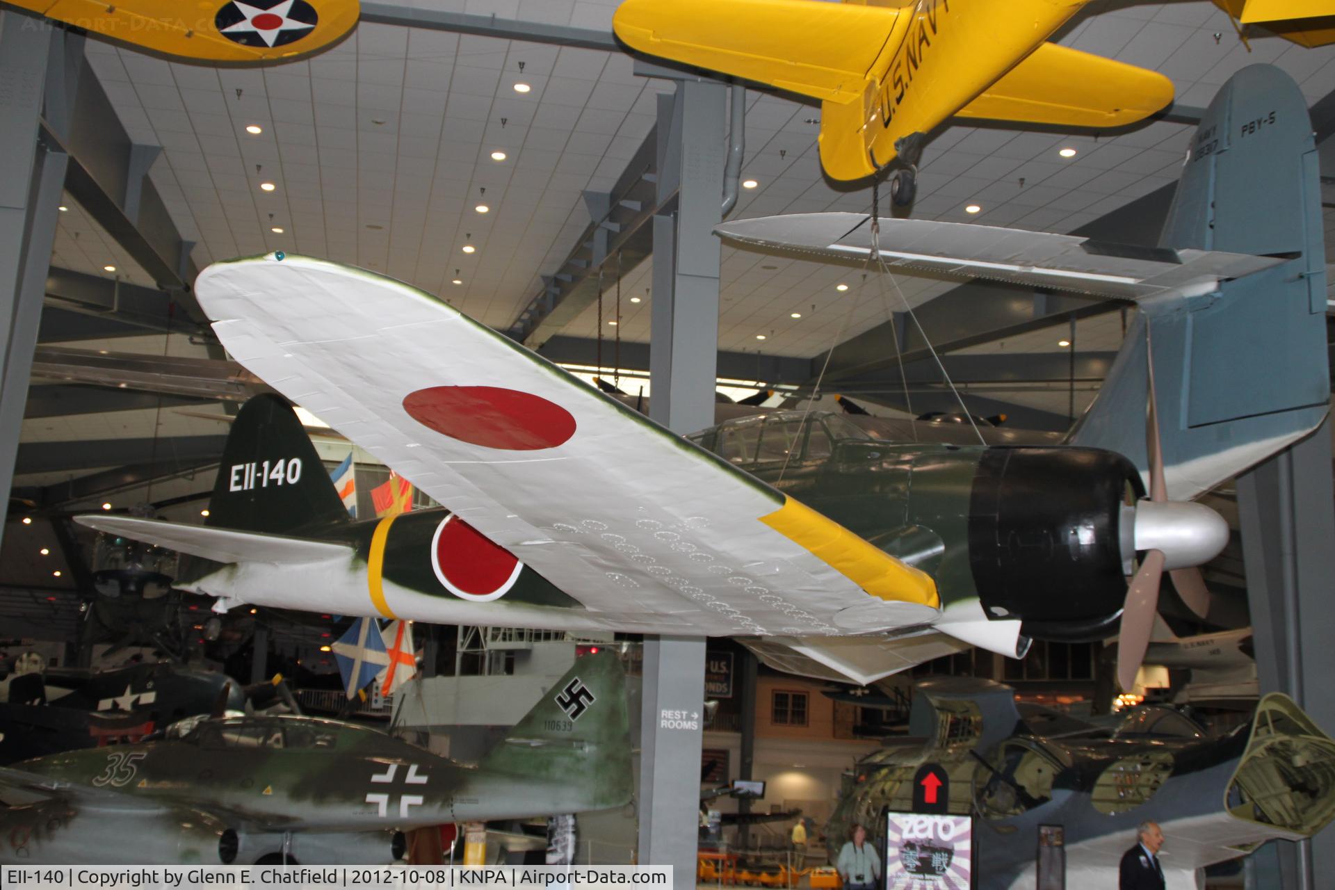 EII-140, 1942 Nakajima A6M2 Model 21 C/N 5450, Naval Aviation Museum