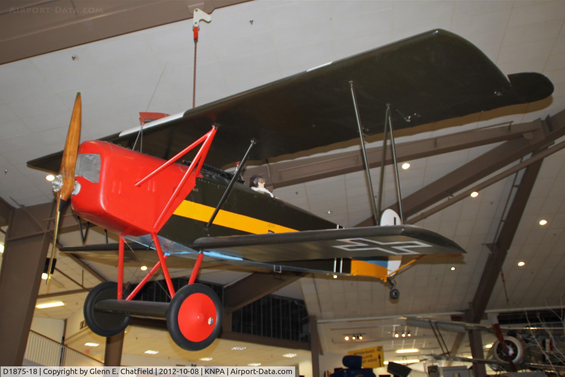D1875-18, 1918 Fokker D-VII C/N Not found D1875-18, Naval Aviation Museum