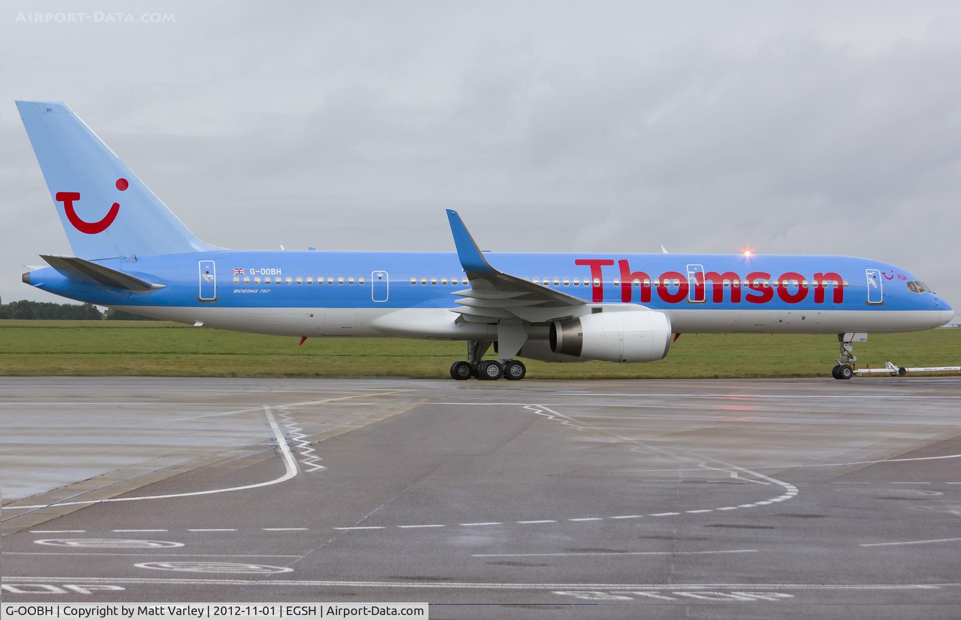 G-OOBH, 1999 Boeing 757-236 C/N 29944, Being towed to the Air Livery hangar for spray.