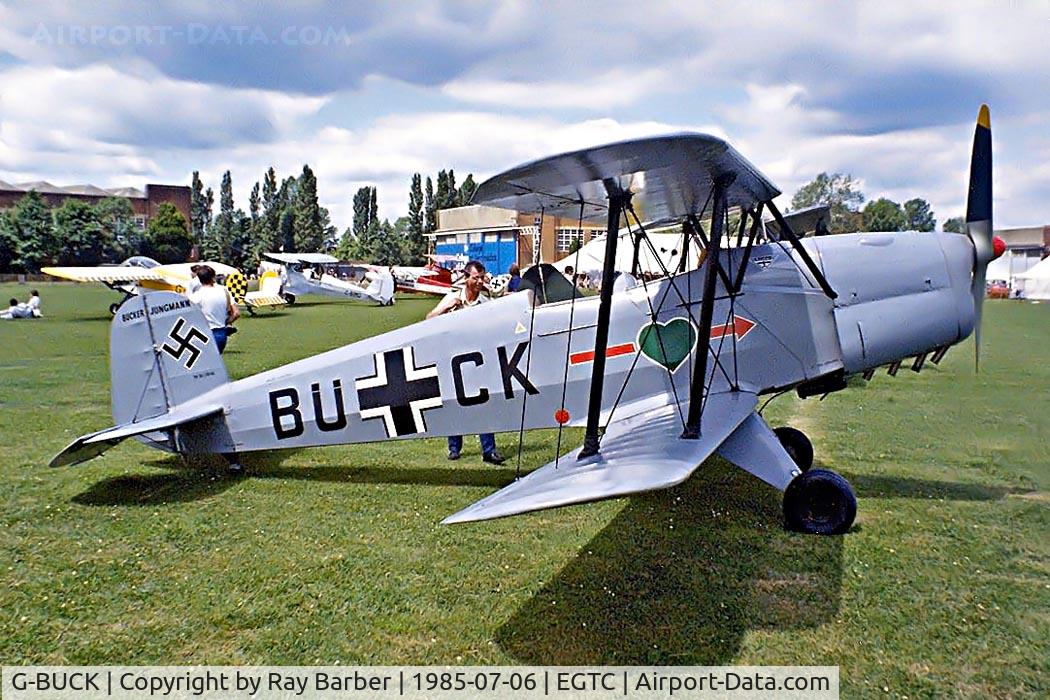 G-BUCK, 1951 CASA 1-131E Jungmann C/N 1113, CASA 1-131E Jungmann Srs 1000  [1113] Cranfield~G 06/07/1985