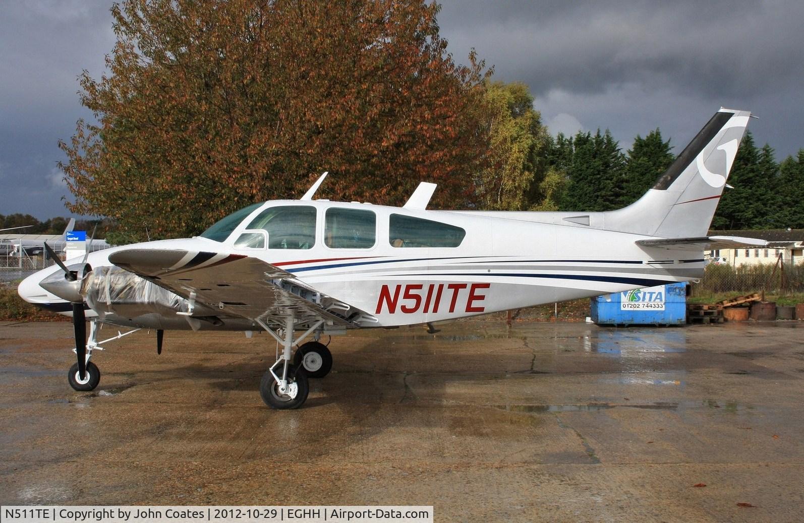 N511TE, Beech D55 Baron C/N TE511, Just resprayed at Airtime Paints