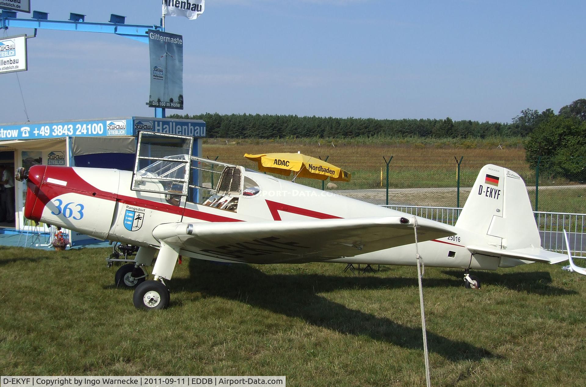 D-EKYF, Bucker Bu-181B-1 Bestmann C/N 25016, Bücker Bü 181B-1 Bestmann at the ILA 2012, Berlin