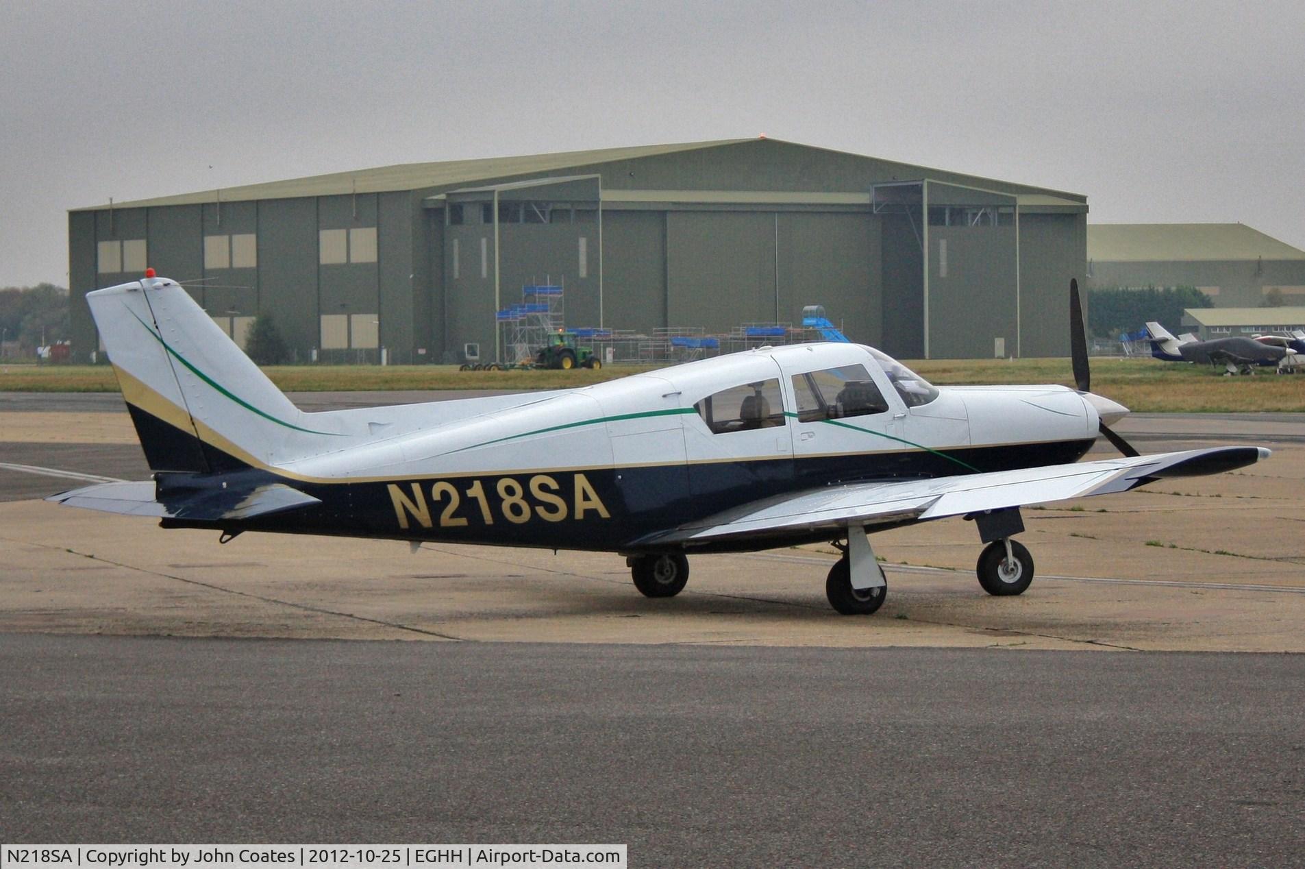N218SA, 1960 Piper PA-24-250 Comanche C/N 24-1877, Visitor to Bournemouth Handling