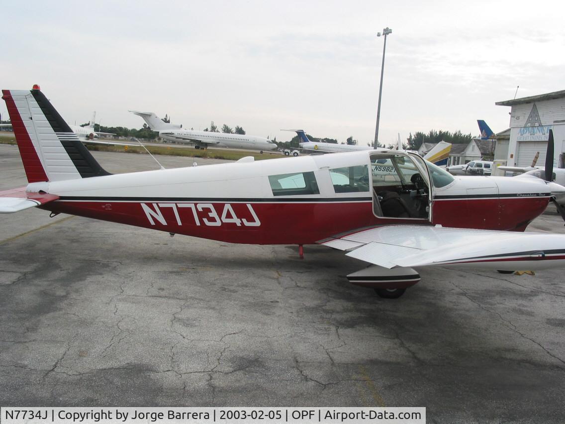 N7734J, 1969 Piper PA-32-260 Cherokee Six Cherokee Six C/N 32-1137, On the Tarmac in Opa Locka/Miami