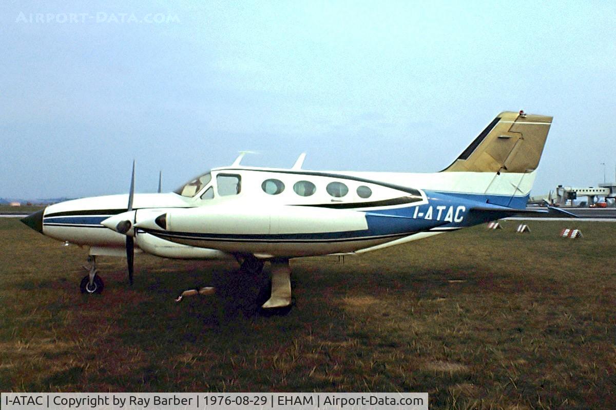 I-ATAC, 1971 Cessna 421B Golden Eagle C/N 421B0121, Cessna 421B Golden Eagle [421B-0121] Schiphol~PH 29/08/1976. Image taken from a slide.