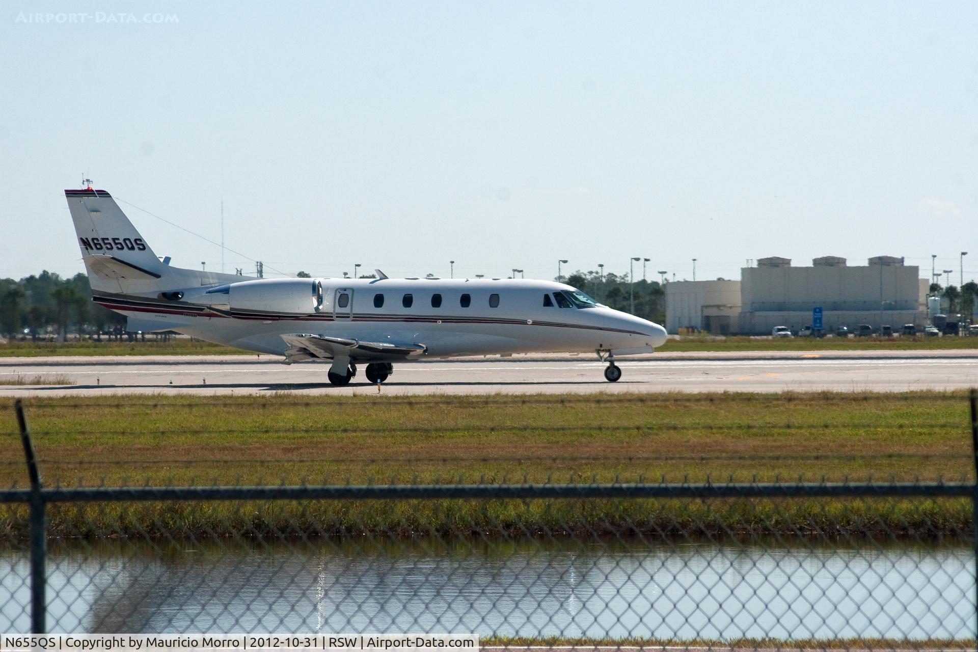 N655QS, 2006 Cessna 560XL C/N 560-5655, Taxiway 4