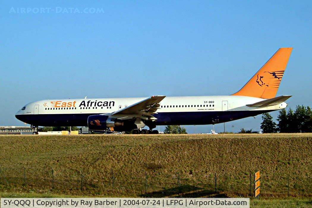 5Y-QQQ, 1995 Boeing 767-31A C/N 27619, Boeing 767-31AER [27619] (East African) Paris-Charles De Gaulle~F 24/07/2004
