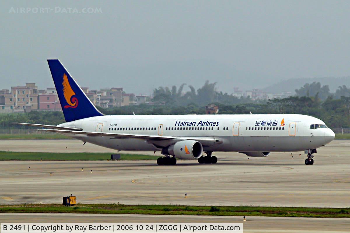 B-2491, 2002 Boeing 767-34P/ER C/N 33048, Boeing 767-34PER [33048] (Hainan Airlines) Guangzhou-Baiyun~B 24/10/2006