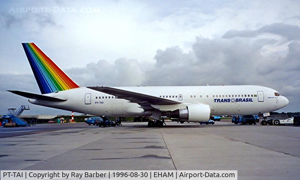 PT-TAI, 1990 Boeing 767-283/ER C/N 24727, Boeing 767-283ER [24727] (TransBrasil) Schiphol~PH 30/08/1996