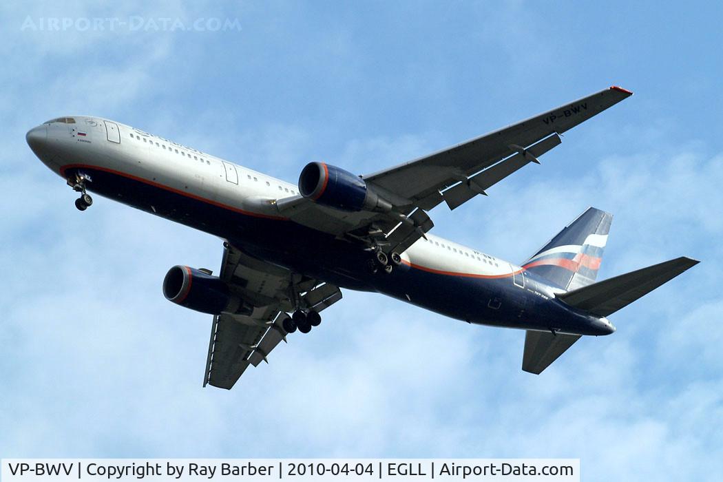 VP-BWV, 1991 Boeing 767-3T7/ER C/N 25117, Boeing  767-3T7ER [25117] (Aeroflot Russian Airlines) Home~G 04/04/2010