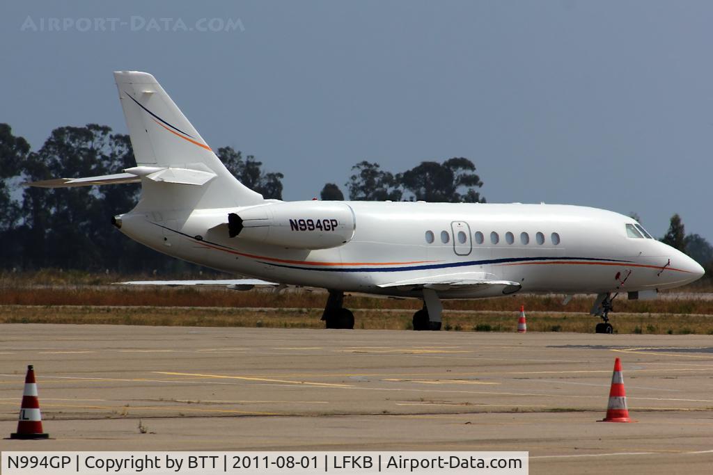N994GP, 2007 Dassault Falcon 2000EX C/N 105, Parked