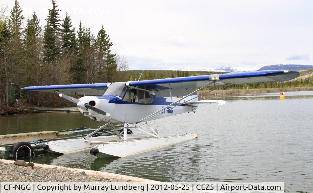 CF-NGG, 1961 Piper PA-18S-150 Super Cub C/N 18-8832, On floats on Schwatka Lake in Whitehorse, Yukon.