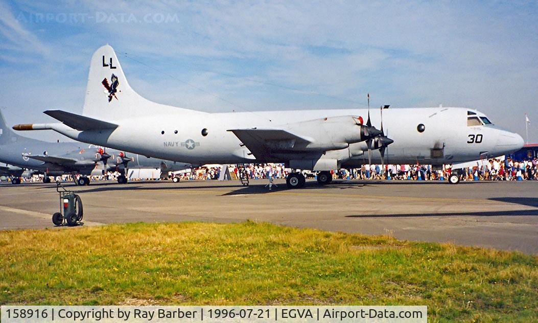 158916, Lockheed P-3C Orion C/N 285A-5588, Lockheed P-3C-IIIR Orion [5588] (US Navy) RAF Fairford~G 21/07/1996