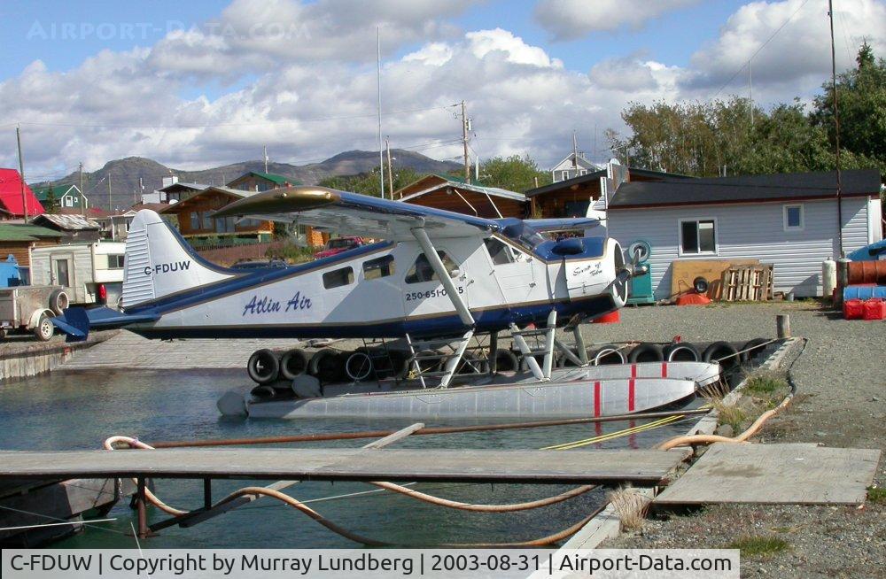 C-FDUW, 1952 De Havilland Canada DHC-2 Beaver Mk.1 C/N 736, Moored at Atlin, British Columbia.
