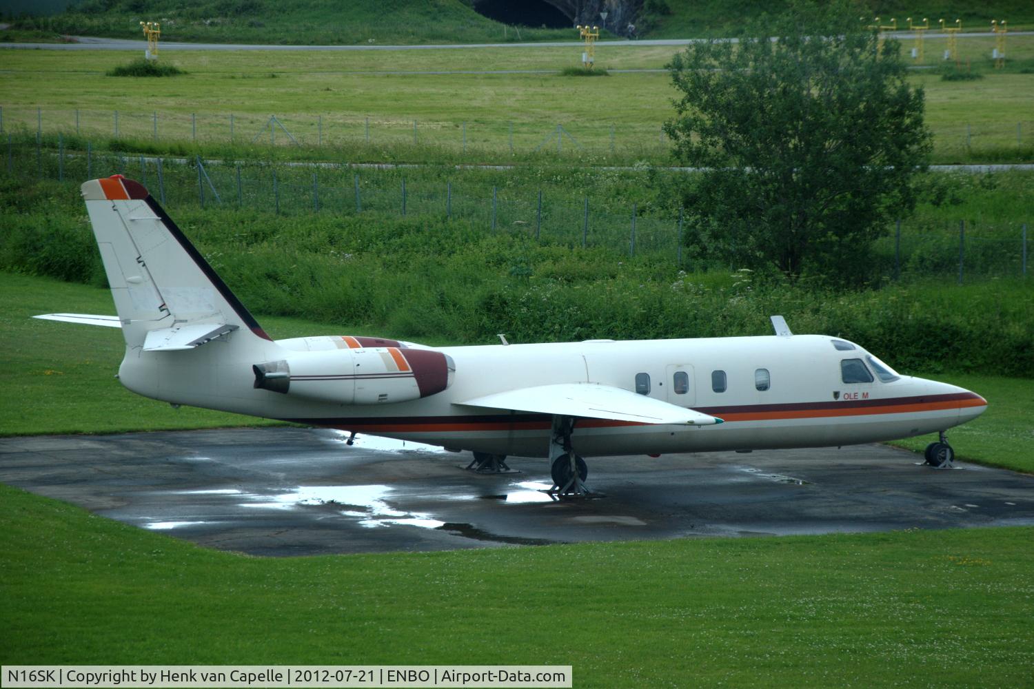 N16SK, Aero Commander 1121 Jet Commander C/N 101, Aero Commander Jet Commander preserved outside the Norsk Luftfartssmuseum in Bodø, Norway.