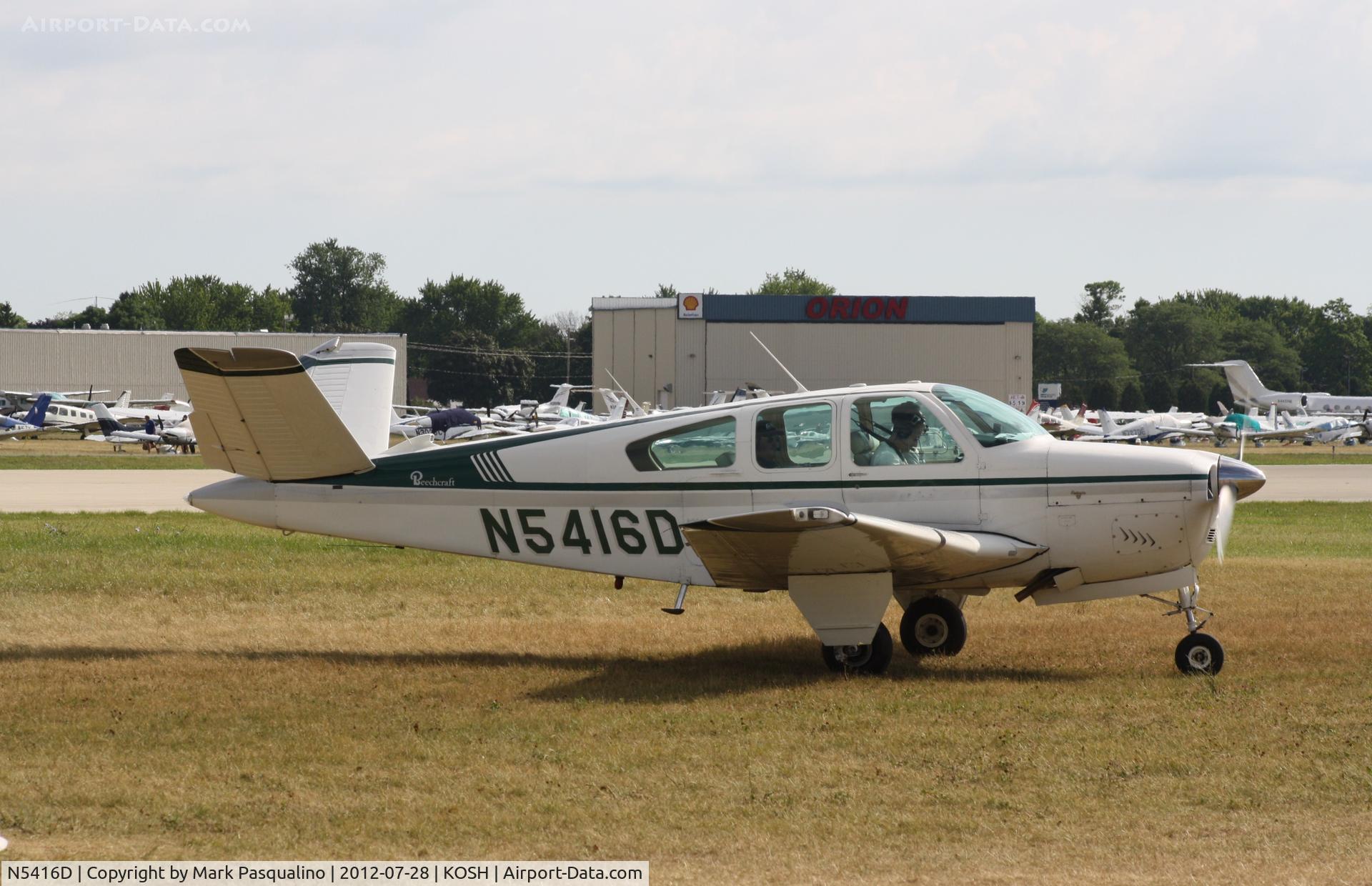 N5416D, 1957 Beech H35 Bonanza C/N D-4926, Beech H35