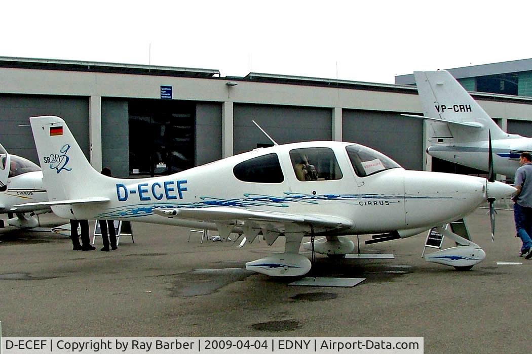 D-ECEF, 2005 Cirrus SR20 G2 C/N 1550, Cirrus Design SR-20G2 [1550] Friedrichshafen~D 04/04/2009