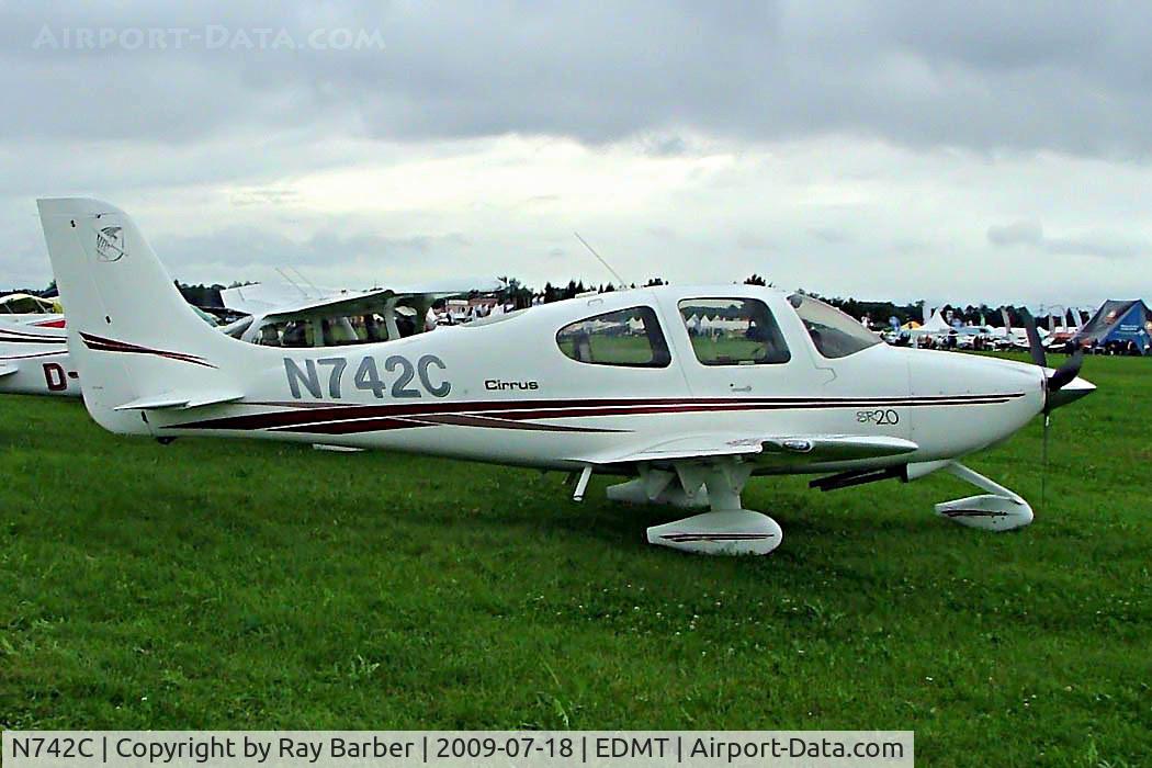 N742C, 2003 Cirrus SR20 C/N 1274, Cirrus Design SR-20 [1274] Tannheim~D 18/07/2009