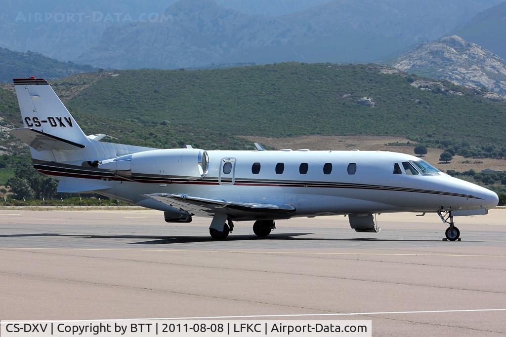 CS-DXV, 2008 Cessna 560 Citation XLS C/N 560-5782, Parking on a liner spot