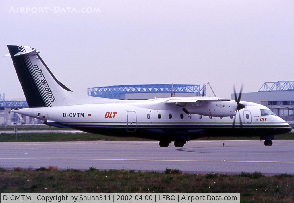 D-CMTM, 1998 Dornier 328-100 C/N 3094, Waiting holding point rwy 14L before departure... Additional OLT titles...
