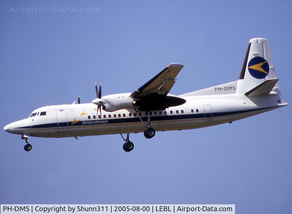 PH-DMS, 1991 Fokker 50 C/N 20209, Landing rwy 25