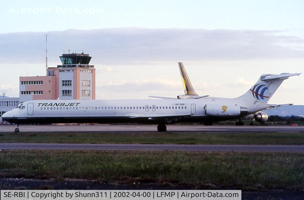SE-RBI, 1986 McDonnell Douglas MD-83 (DC-9-83) C/N 49402, Parked at the Airport...