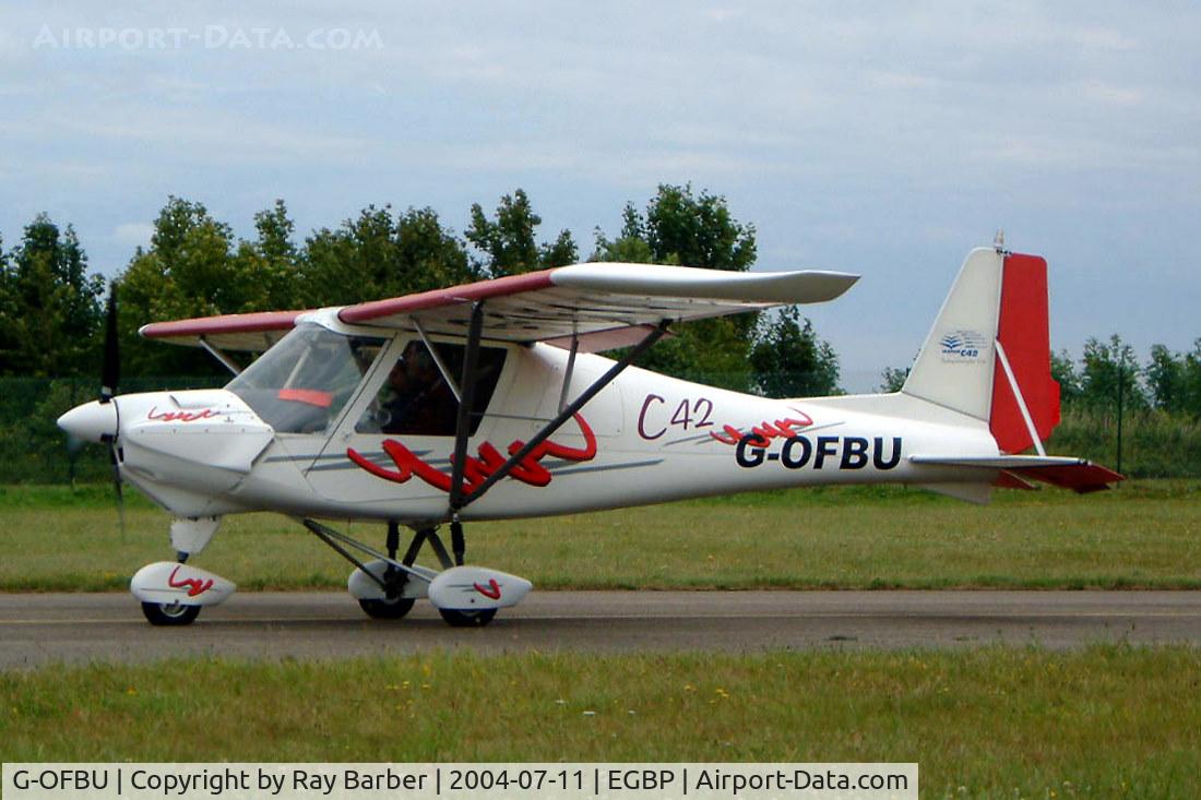 G-OFBU, 2001 Comco Ikarus C42 FB UK C/N PFA 322-13653, Comco Ikarus C-42 Cyclone FB UK [PFA 322-13653] Kemble~G 11/07/2004